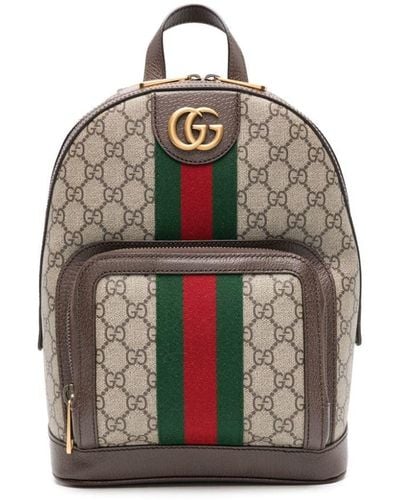 Gucci Ophidia GG Small Backpack - Bruin