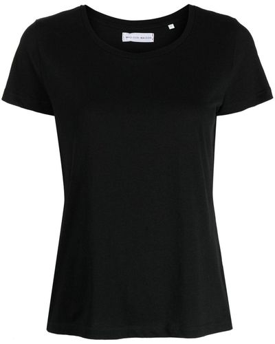 Madison Maison Short-sleeved Cotton-jersey T-shirt - Black