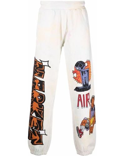 Market Hnnng Tie-dye Track Trousers - White