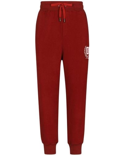 Dolce & Gabbana Dg-logo Track Trousers - Red