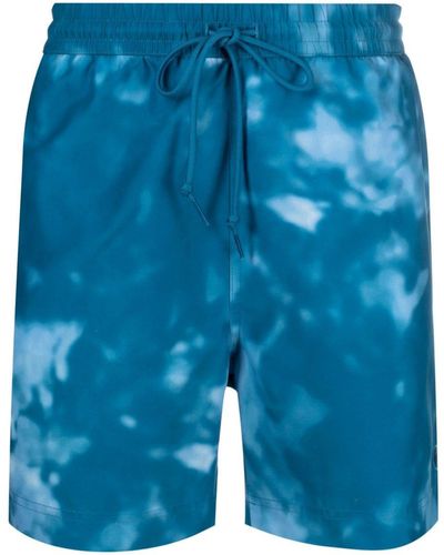 Carhartt Tie-dye Print Swim Shorts - Blue