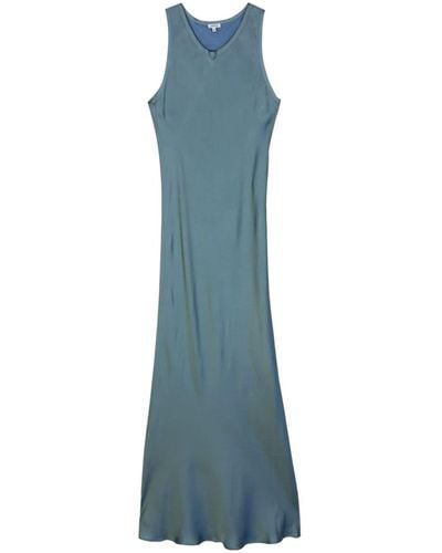 Aspesi Vestido largo liso - Azul