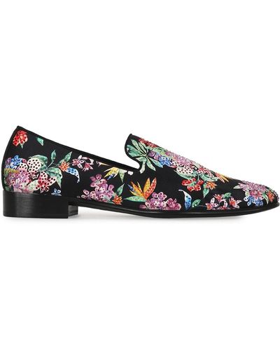 Mens Floral Loafers