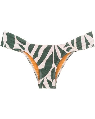 Lygia & Nanny Ritz Abstract-print Strapless Bikini - Green