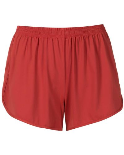 Lygia & Nanny Lee Elasticated-waist Mini Shorts - Red