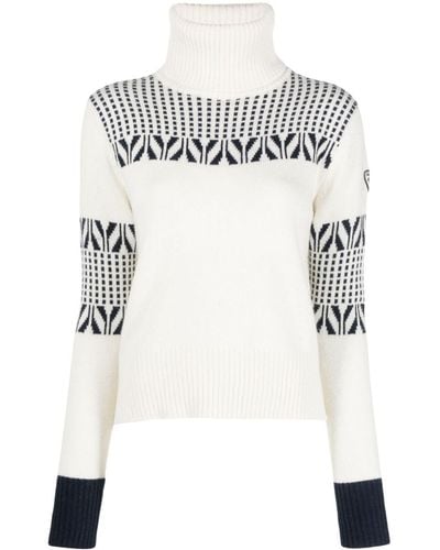 Rossignol Vintage Intarsia-knit Sweater - White