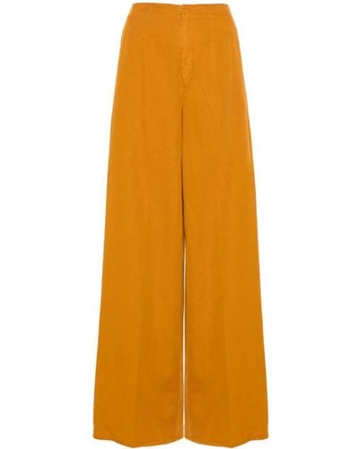 Forte Forte Pantalon ample à plis marqués - Orange