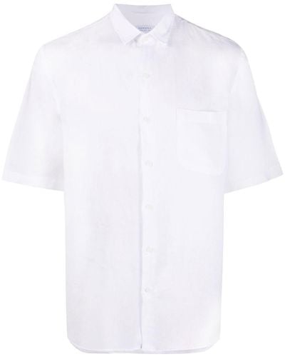 Sunspel Short-sleeved Linen Shirt - White