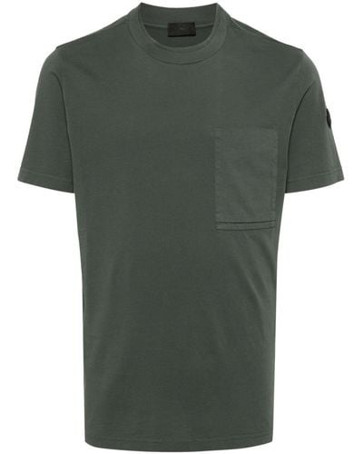 Moncler T-shirt Met Opgestikte Zak - Groen