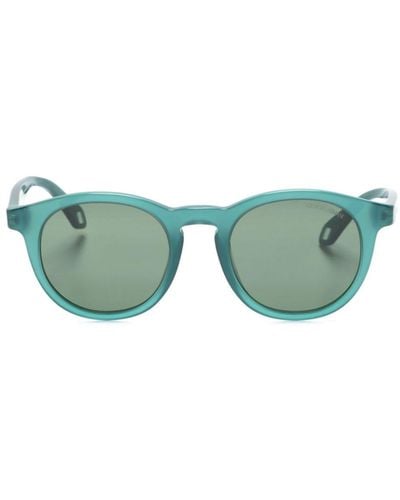 Giorgio Armani Panto Round-frame Sunglasses - Green