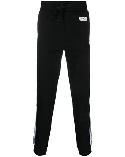 Moschino Underwear Logo-print Track Pants - Black