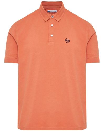Jacob Cohen Logo-embroidered Piqué Polo Shirt - Orange