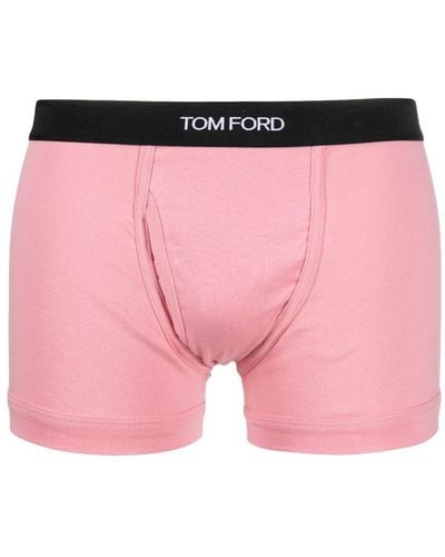 Tom Ford Bóxeres con logo en la cinturilla - Rosa
