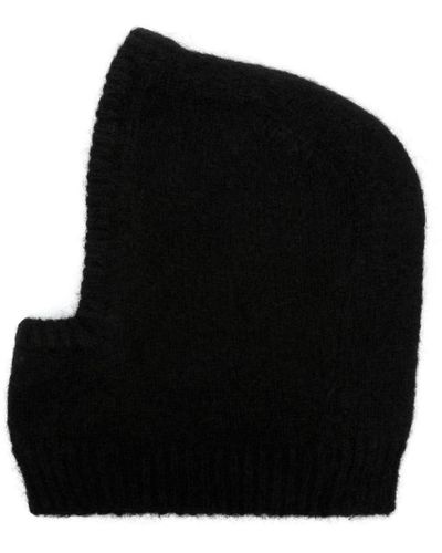 Roseanna Fine-knit Fleece-texture Balaclava - Black