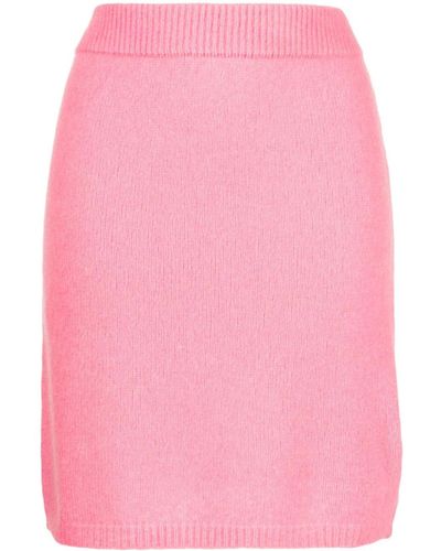 Cashmere In Love Ula Fine-knit Miniskirt - Pink