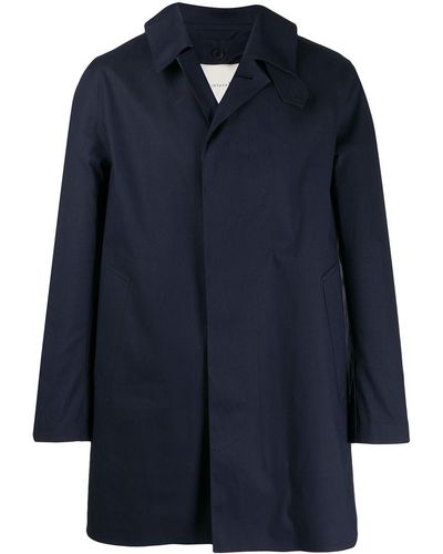 Mackintosh Dunoon Cotton Short Coat - Blue