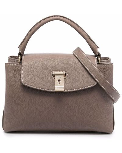 Bally Layka Small Leather Tote - Brown