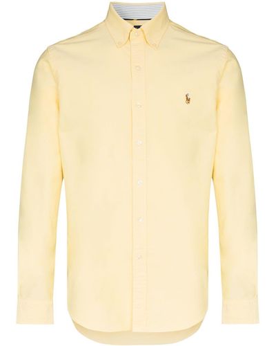 Polo Ralph Lauren Camisa con logo bordado - Amarillo