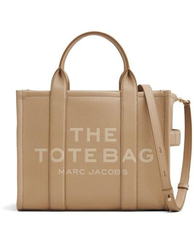 Marc Jacobs Mittelgroßer The Leather Shopper - Natur