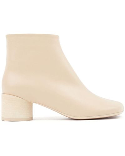 MM6 by Maison Martin Margiela Anatomic 45mm Ankle Boots - Natural