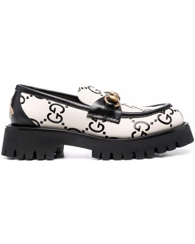 Gucci GG Horsebit Loafers - Wit