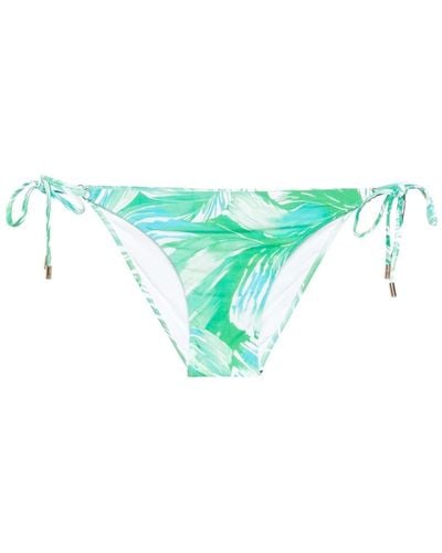 Melissa Odabash Rainforest-printed Bikini Bottoms - Green