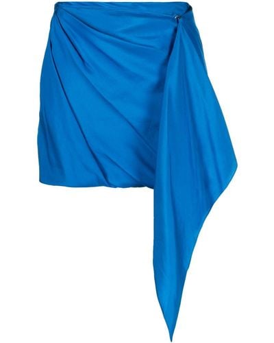 GAUGE81 Himeji Silk Mini Skirt - Blue