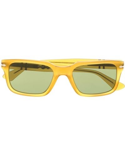 Persol Eckige PO3272S Sonnenbrille - Gelb