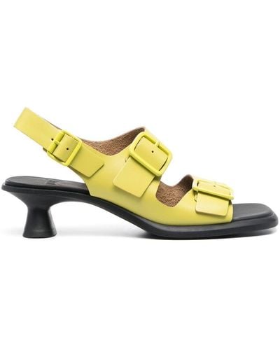 Camper Dina 50mm Buckle-strap Sandals - Yellow