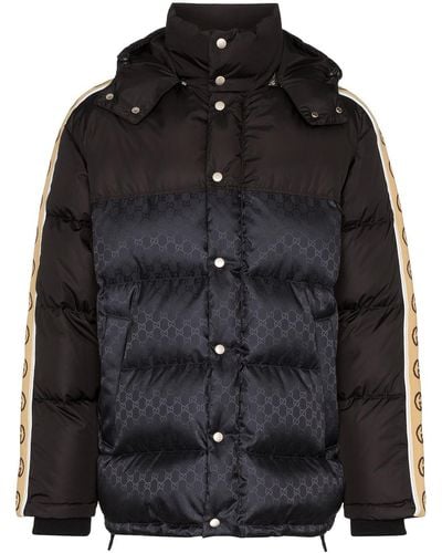 Gucci GG Jacquard Nylon Padded Coat - Black