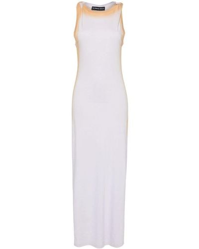 Y. Project Spray-painted Maxi Dress - White