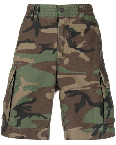 Polo Ralph Lauren Camouflage-Print Cotton Cargo Shorts - Green
