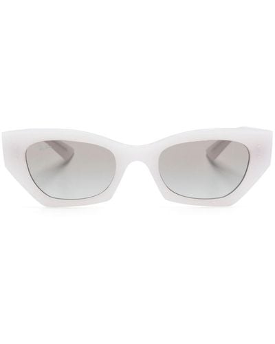 Ray-Ban Zena Cat-Eye-Sonnenbrille - Weiß