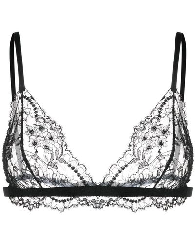 Dolce & Gabbana Floral Lace Bralette in Natural