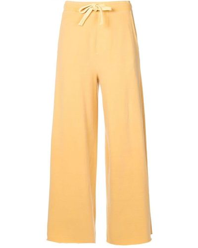 Osklen Drawstring Wide-leg Trousers - Yellow