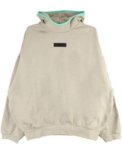 Fear Of God Logo-patch Hoodie - Natural