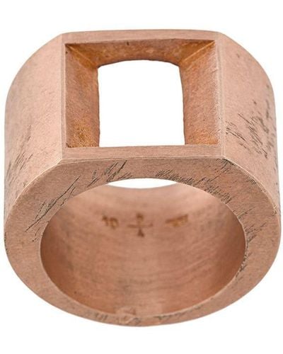 Parts Of 4 Crescent Plane Ring - Pink