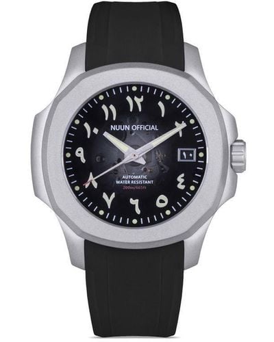 NUUN OFFICIAL Reloj N200 Grey AR de 40.5mm - Negro