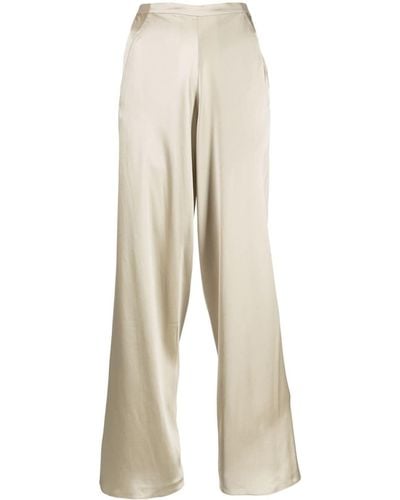 Christopher Esber Wide-leg Silk Pants - Natural