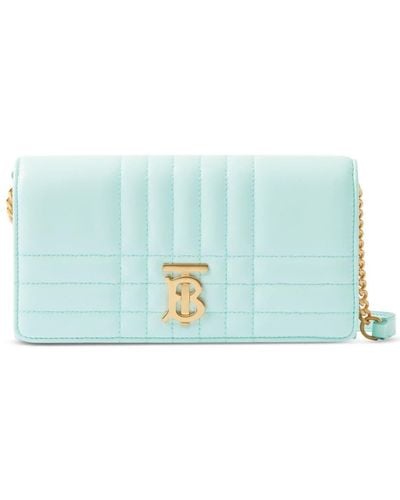Burberry Lola Leather Wallet-on-chain - Blue