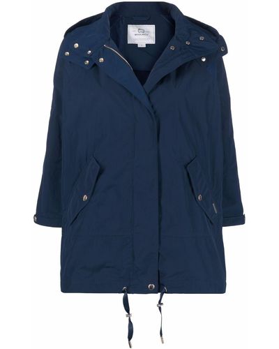 Woolrich Concealed Hooded Parka - Blue