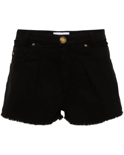 Pinko Pantalones vaqueros cortos con efecto envejecido - Negro