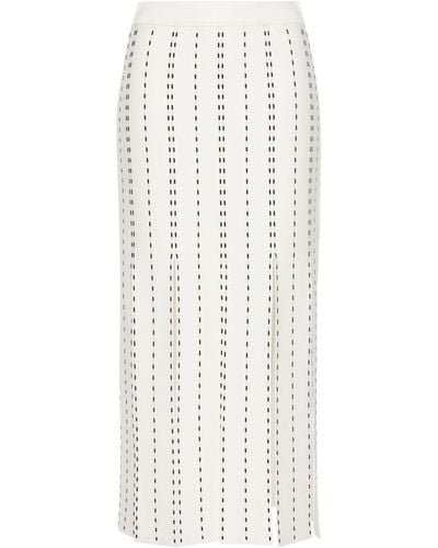 Jonathan Simkhai Jillie Fringe-detail Skirt - White