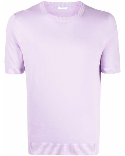 Malo T-shirt girocollo - Viola