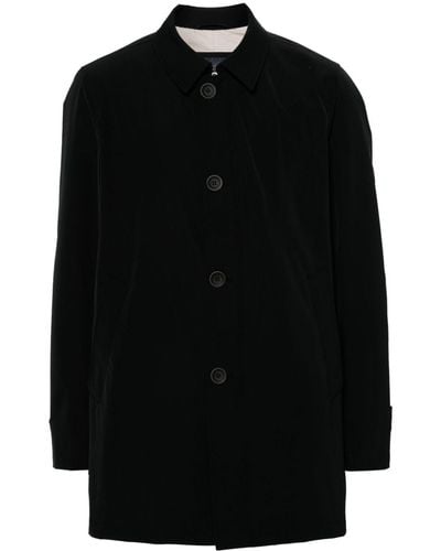 Herno Single-breasted Trench Coat - Black