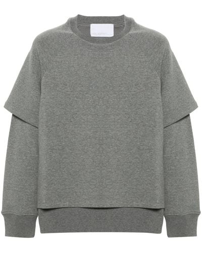 Neil Barrett Jersey-Sweatshirt im Layering-Look - Grau