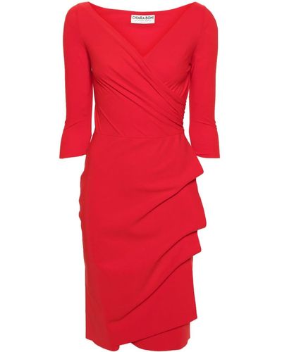 La Petite Robe Di Chiara Boni Kleid Florien V-neck Dress - Red
