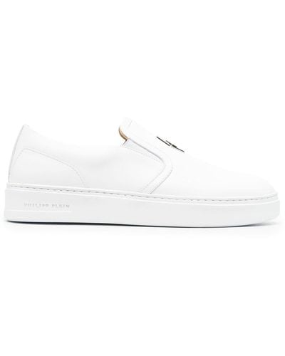Philipp Plein Hexagon Low Slip-on Sneakers - White