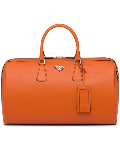 Prada - Authenticated Bag - Synthetic Orange Plain for Men, Very Good Condition