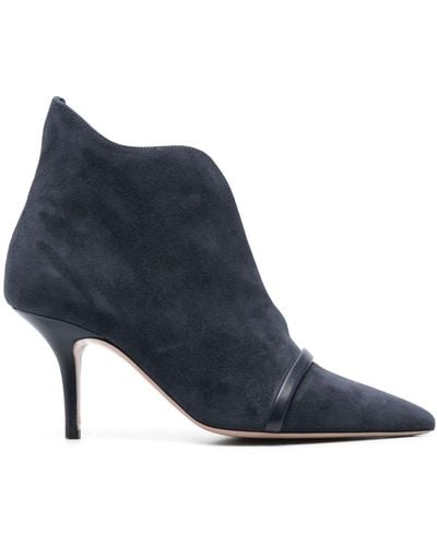 Malone Souliers Cora 85mm Suede Boots - Blue